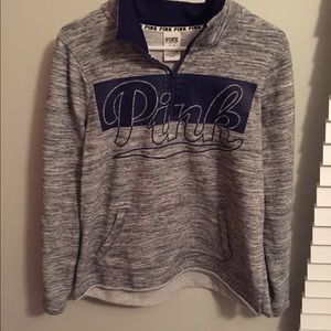 Victoria Secrets Pink Half zip sweatshirt